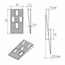 Клин МОНТАЖНИЙ АDVANTA 60x30x7.5 мм