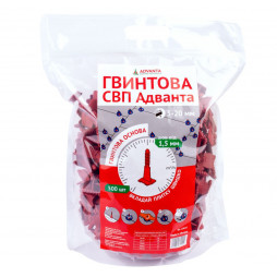 Гвинтова СВП для плитки - основа 1,5 мм, 500 шт Гвинтова СВП для плитки - основа 1,5 мм, 500 шт